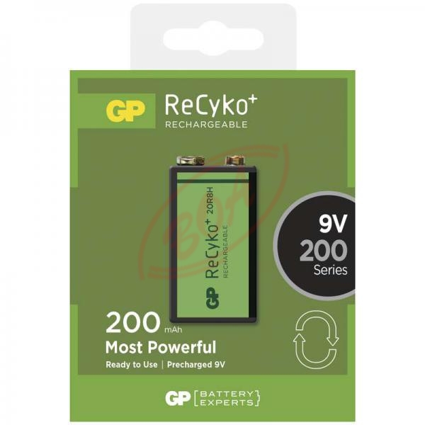 200mAh 8,4V (9V) NiMH nabíjacie batérie GP ReCyko+