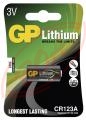 3V CR123A fotobatria GP Lithium, 1 ks, blister