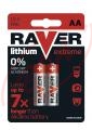 1,5V AA batéria líthiová Raver, 2 ks, blister, cena za 1 ks