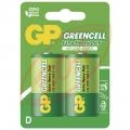 2ks 1,5V D batrie GP GREENCELL R20P, blister, cena za 1 ks