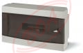 Prstrojov skrinka Domino - 18 modulov - plast - dymov dvierka - IP40