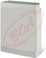 Prstrojov skrinka Domino - 24 modulov - plast - biele dvierka - IP40