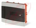 Prstrojov skrinka Domino - 12 modulov - plast - dymov dvierka - IP40