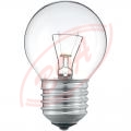 25W E27 230V P45 žiarovka kvapková číra Tes-Lamps