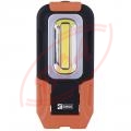 3W COB LED plastov pracovn svietidlo EMOS P3888, 200 lm, 3x AAA, 20m, 20h, magnety + hk, lmacia rukov