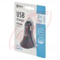 USB nabjac adaptr do auta EMOS SMART V0212, 2x USB, 2,1A, 5V DC, 10,5W, ierny