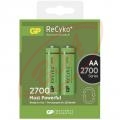 2600mAh 1,2V AA NiMH batria GP ReCyko+ 2700, 2 ks, plastov krabika, cena za 1 ks