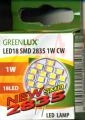 1W G4 12V LED iarovka GREENLUX GXLZ082, 18xSMD2835, 6000K, 110 lm, 120, 33x25mm, A++