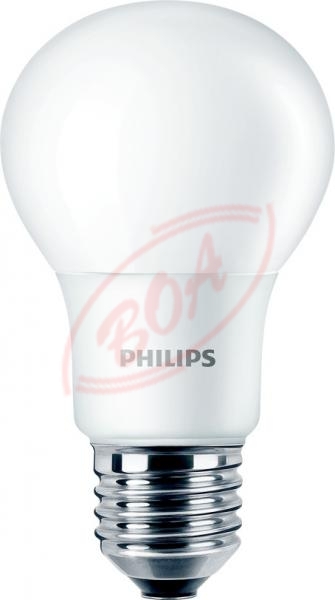 5.5W E27 LED žiarovka Philips CorePro LEDBulb 220-240V, 3000K, 470 lm, 110x60mm, matná, 200°